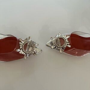 Clear ballerina heels